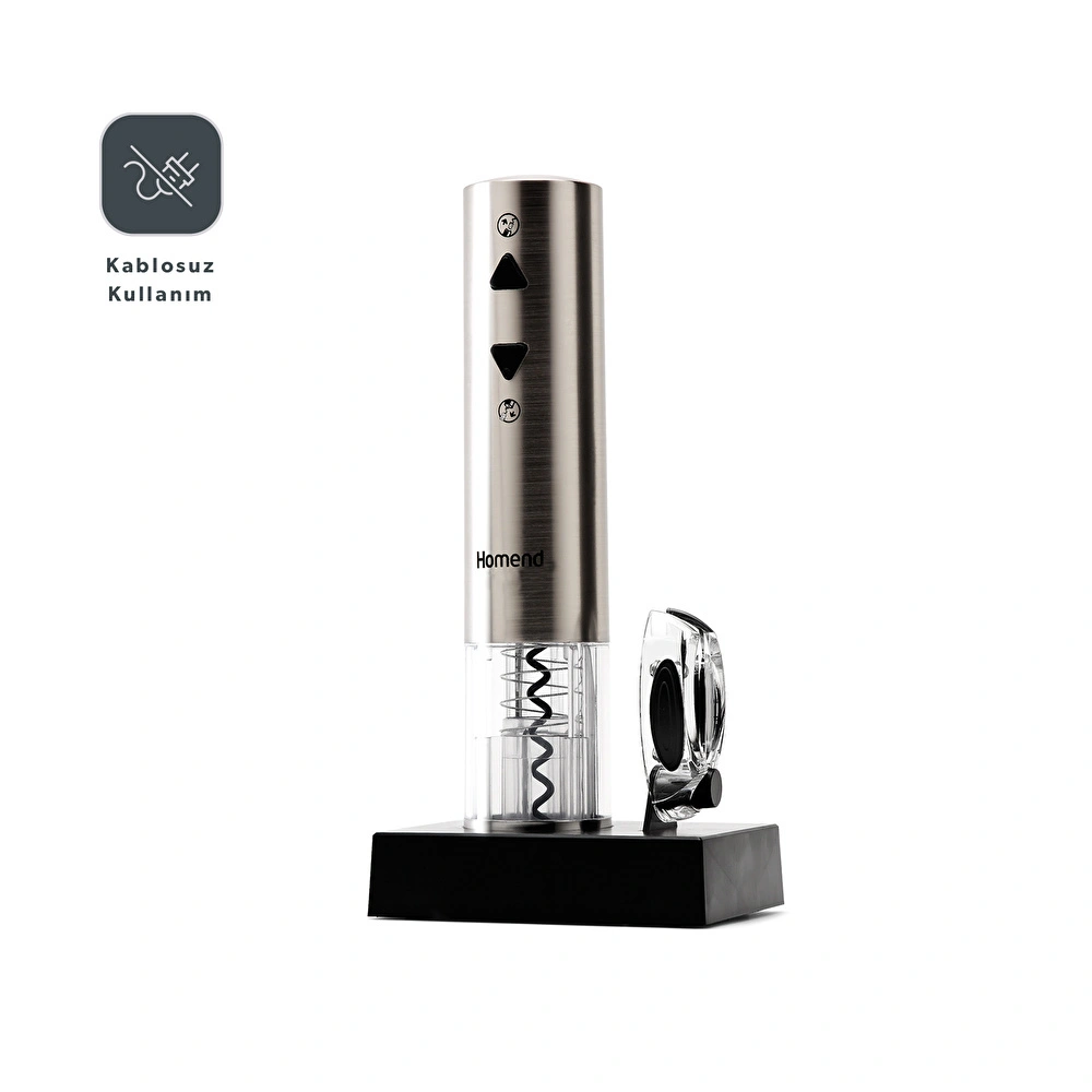 Homend Wine Up 2201H Otomatik Şarap Açacağı ( Elektrikli Tirbuşon) görseli 4