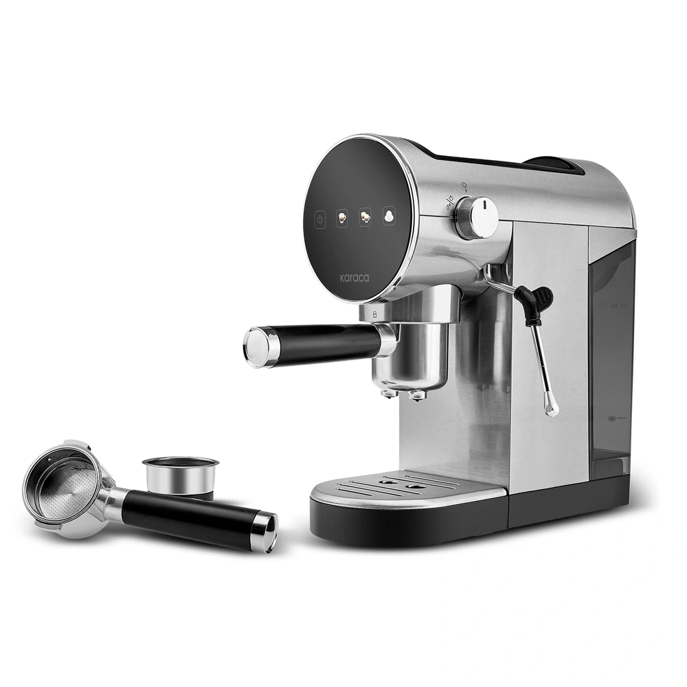 Karaca Coffee Art 1361 Inox 20 Bar Espresso, Latte ve Kapsül Kahve Makinesi Inox 900 ml 1360W görseli 1