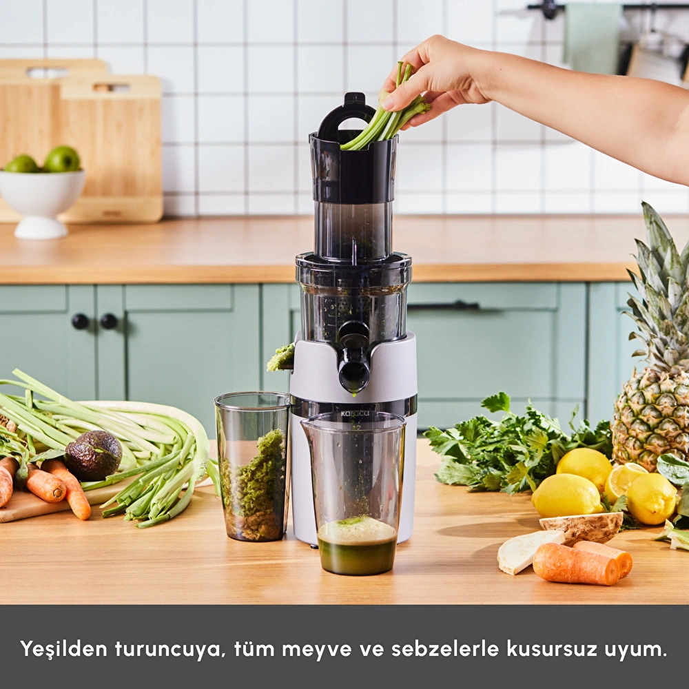 Karaca Slow Juicer Yavaş Sıkım Katı Meyve Sıkacağı görseli 5