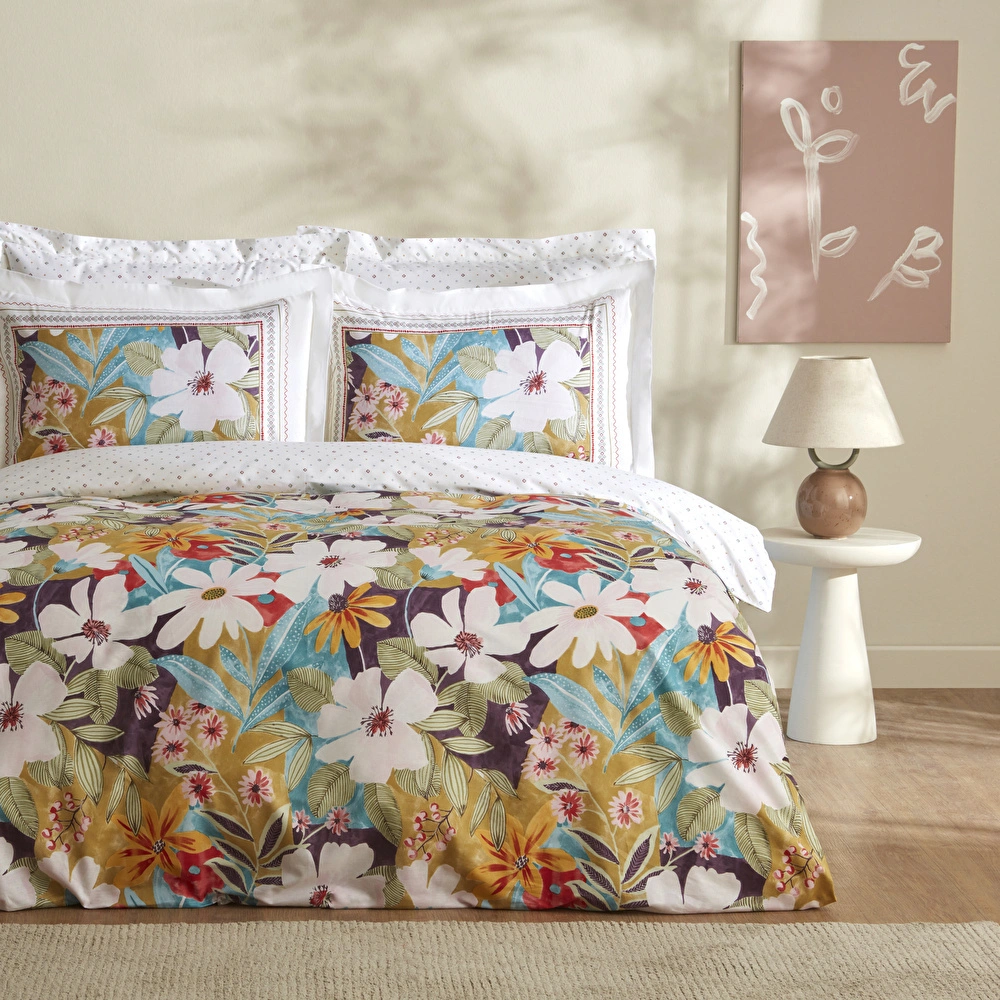 Karaca Home Lumire %100 Pamuk Tek Kişilik Nevresim Takımı Multicolor  görseli 1
