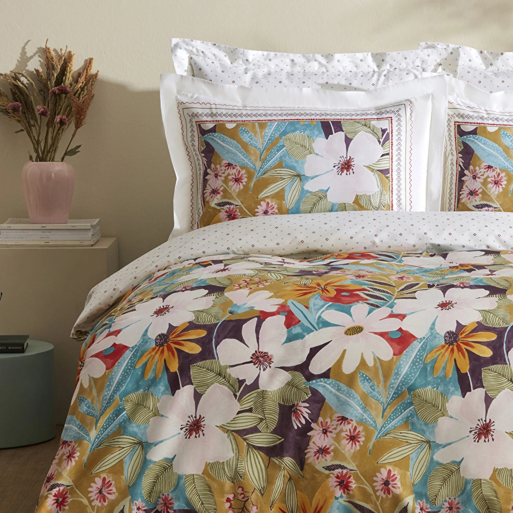 Karaca Home Lumire %100 Pamuk Tek Kişilik Nevresim Takımı Multicolor  görseli 3