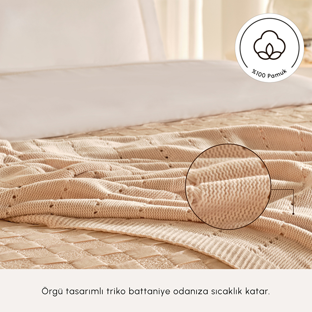Karaca Home Bride Carina 80 Tel %100 Pamuk 8 Parça Evlilik Paketi Gold  görseli 4