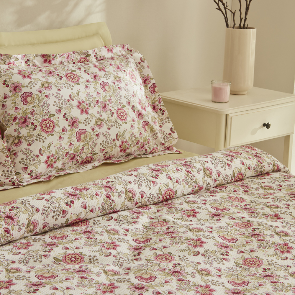 Karaca Home Molly %100 Pamuk Çift Kişilik Pike Takımı Pembe  görseli 3