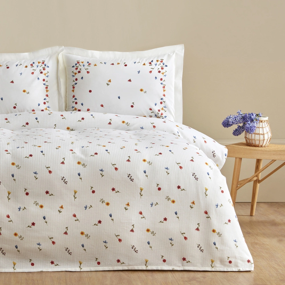 Karaca Home Lores %100 Pamuk Tek Kişilik Pike Takımı Pembe görseli 2
