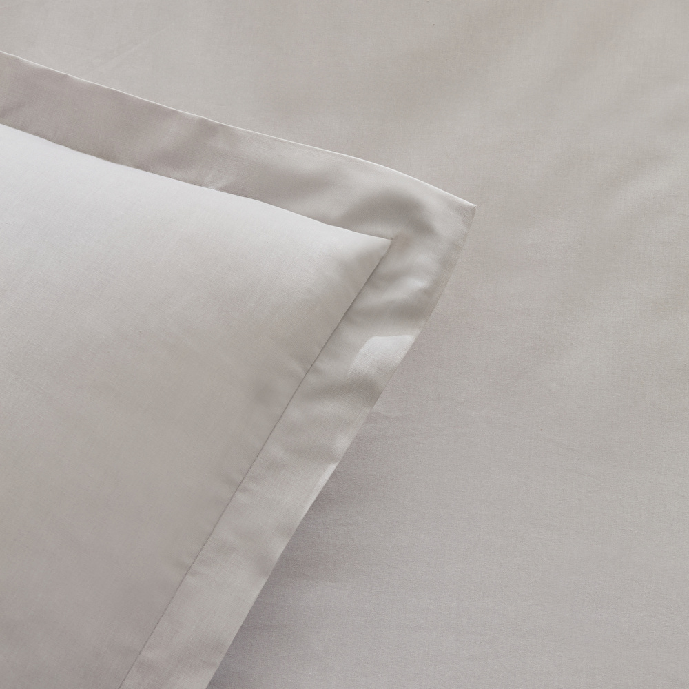 Karaca Home  Lavin %100 Pamuk Çift Kişilik Nevresim Takımı Taş görseli 5