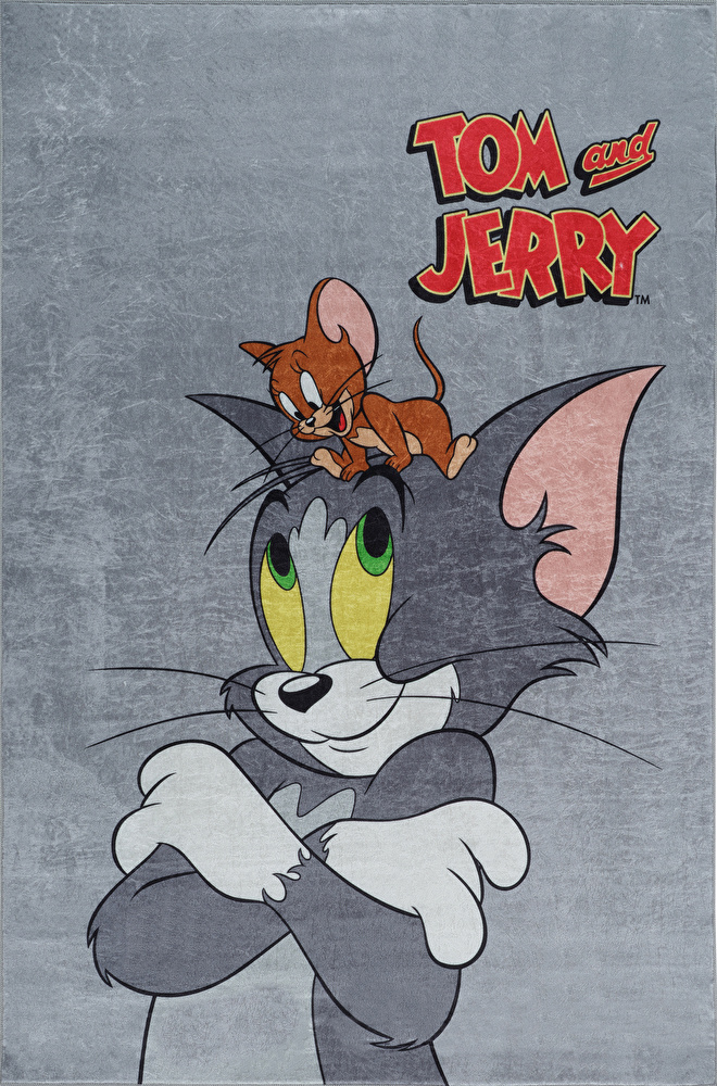 Kaşmir Halı Tom Ve Jerry Dekoratif Art Çocuk/Genç 100x150 cm görseli 2
