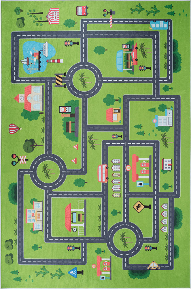 Sare By Kaşmir Halı City Map 100x150 cm görseli 2