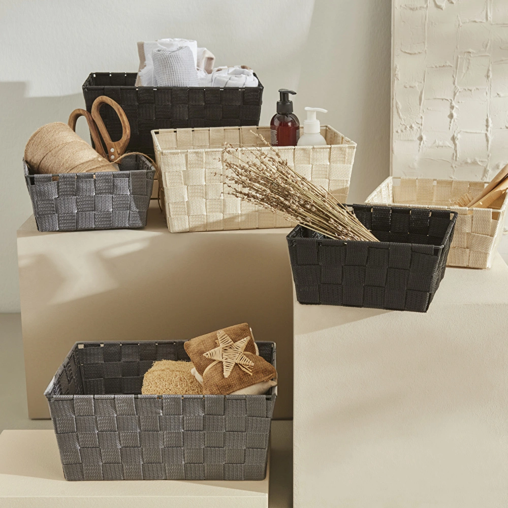 Karaca Home Vivian Siyah Sepet 19x19x9 cm görseli 3