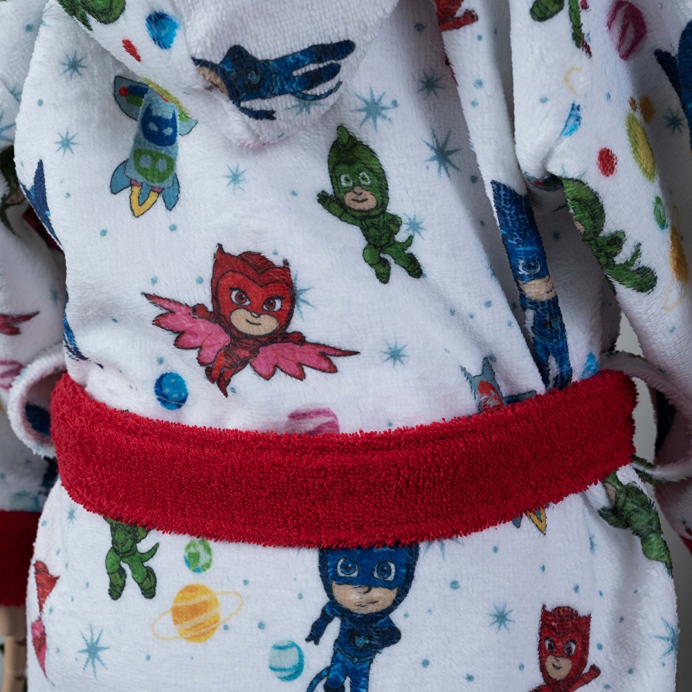 Pj Masks by Karaca Home Crew Lacivert %100 Pamuk 4-6 Yaş Bornoz  görseli 2