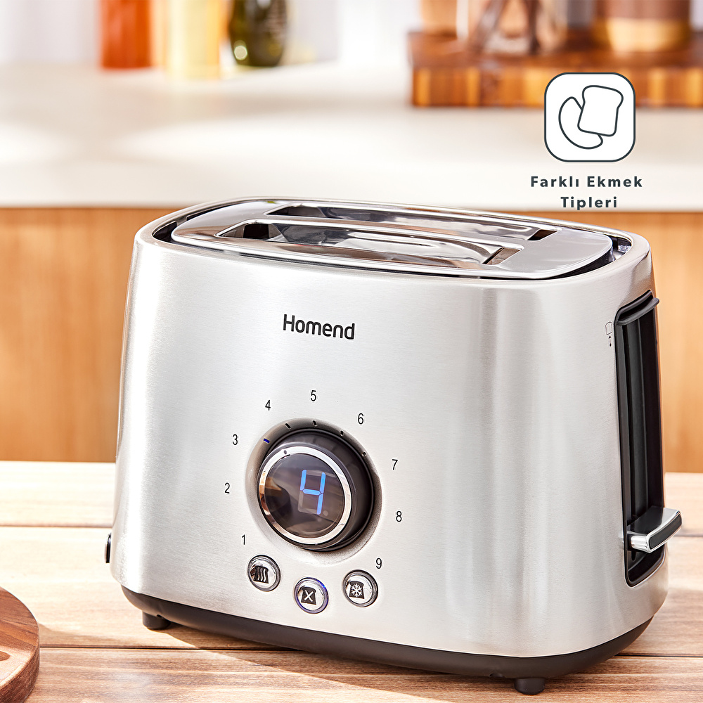 Homend Breadfast 1502h 2 Dilim Kapasiteli Ekmek Kızartma Makinesi görseli 3