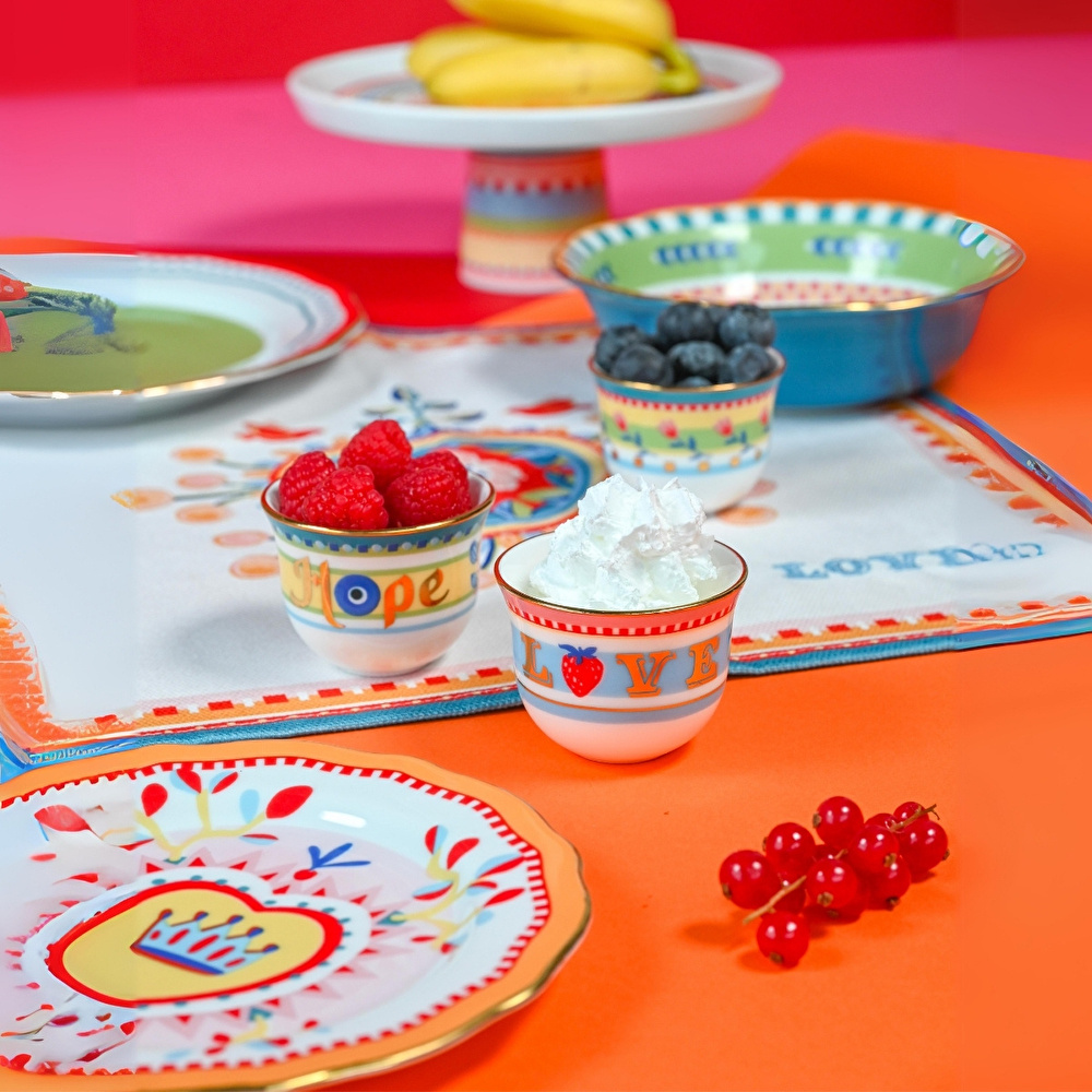 Baci Milano Mamma Mia 6'lı Desenli Mini Fincan Seti 6 cm x 5 cm görseli 2