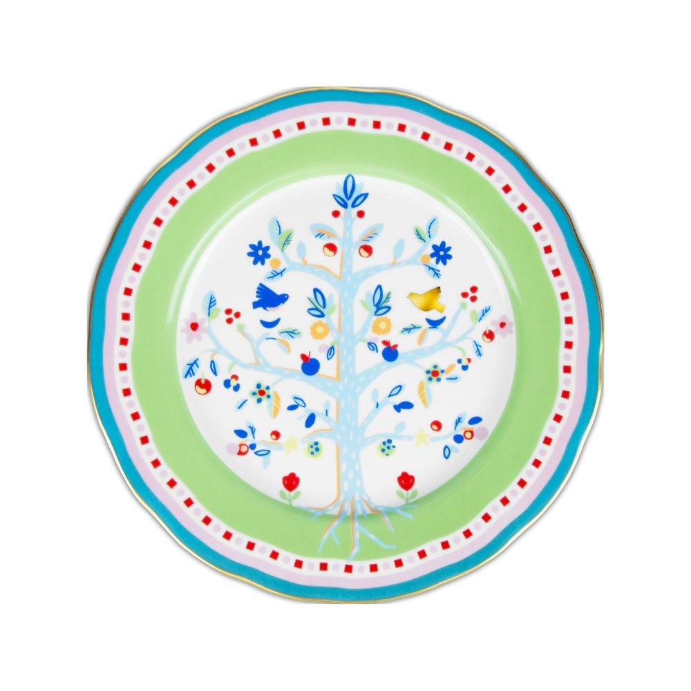 Baci Milano Mamma Mia Ağaç Desenli Yemek Tabağı 28 cm görseli 1