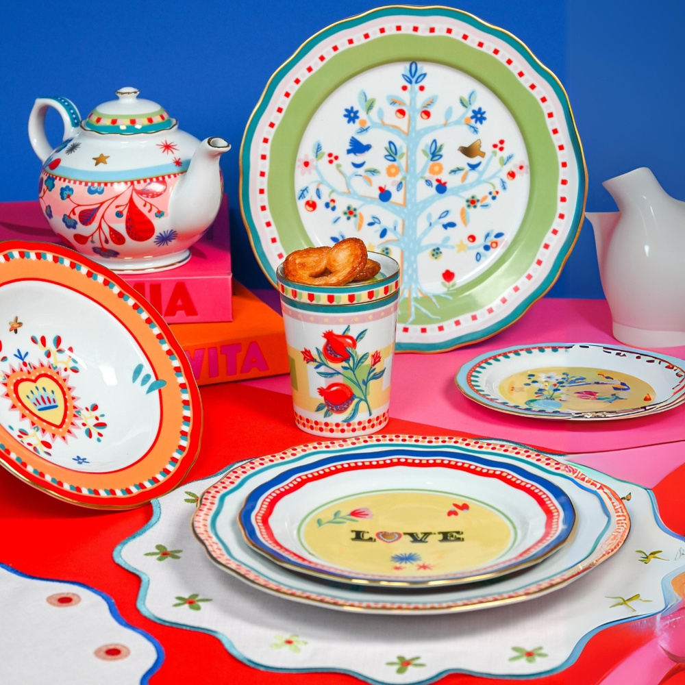 Baci Milano Mamma Mia Ağaç Desenli Yemek Tabağı 28 cm görseli 2