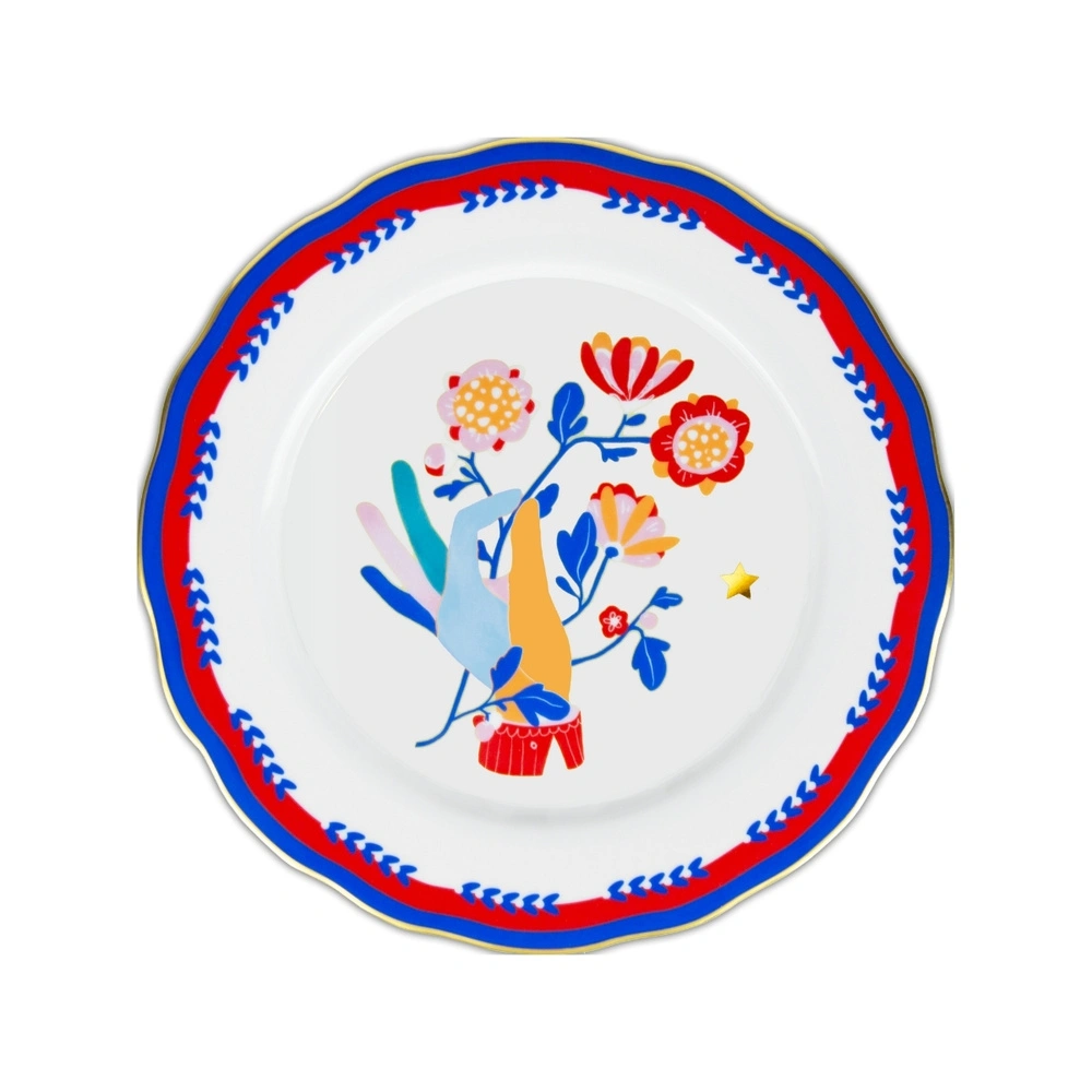 Baci Milano Mamma Mia El Desenli Yemek Tabağı 28 cm görseli 1