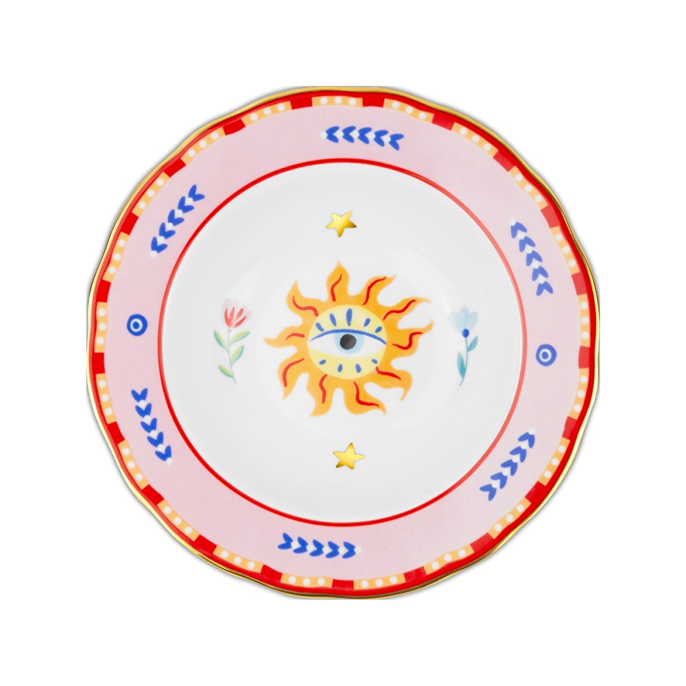 Baci Milano Mamma Mia Göz Desenli Tabak 22 cm görseli 1