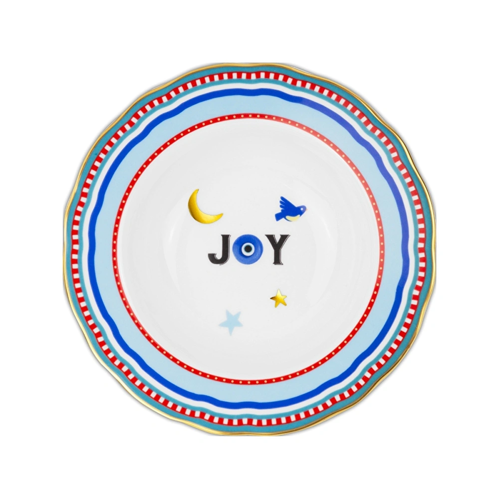 Baci Milano Mamma Mia Joy Yazılı Tabak 22 cm görseli 1