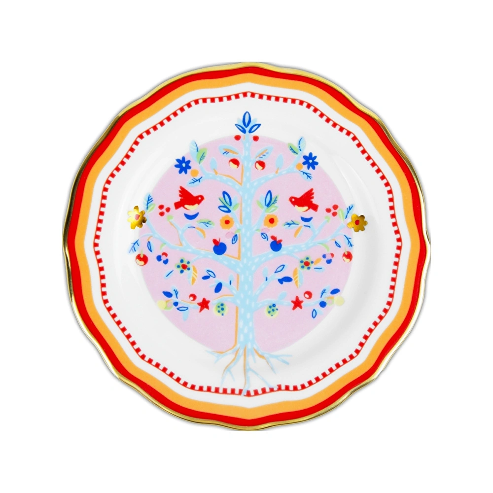 Baci Milano Mamma Mia Ağaç Desenli Pasta Tabağı 16 cm görseli 1