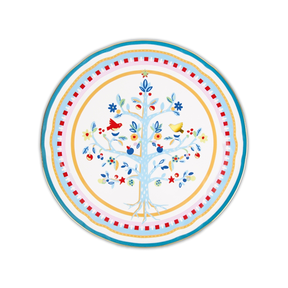 Baci Milano Mamma Mia Ağaç Desenli Servis Tabağı 31 cm görseli 1