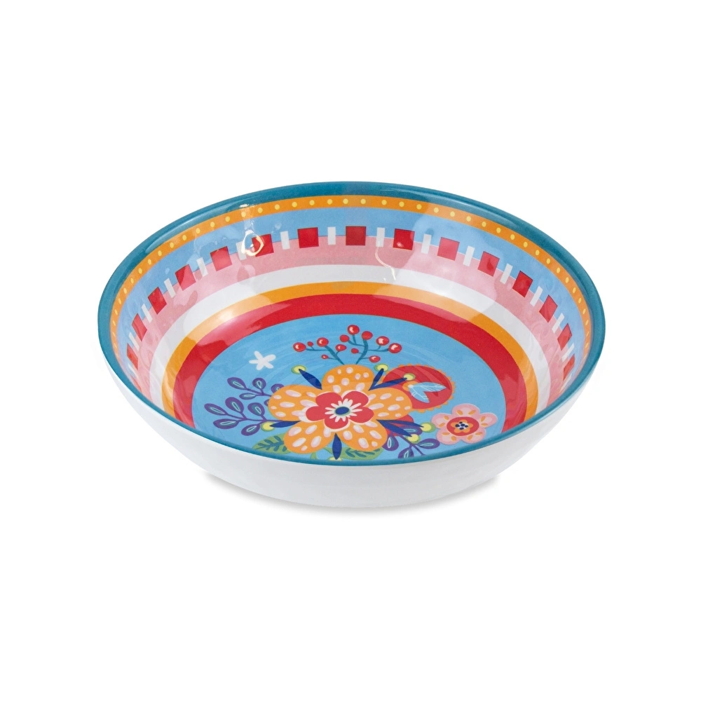 Baci Milano Mamma Mia 6'lı Çiçek Desenli Kase Seti 23 cm görseli 1