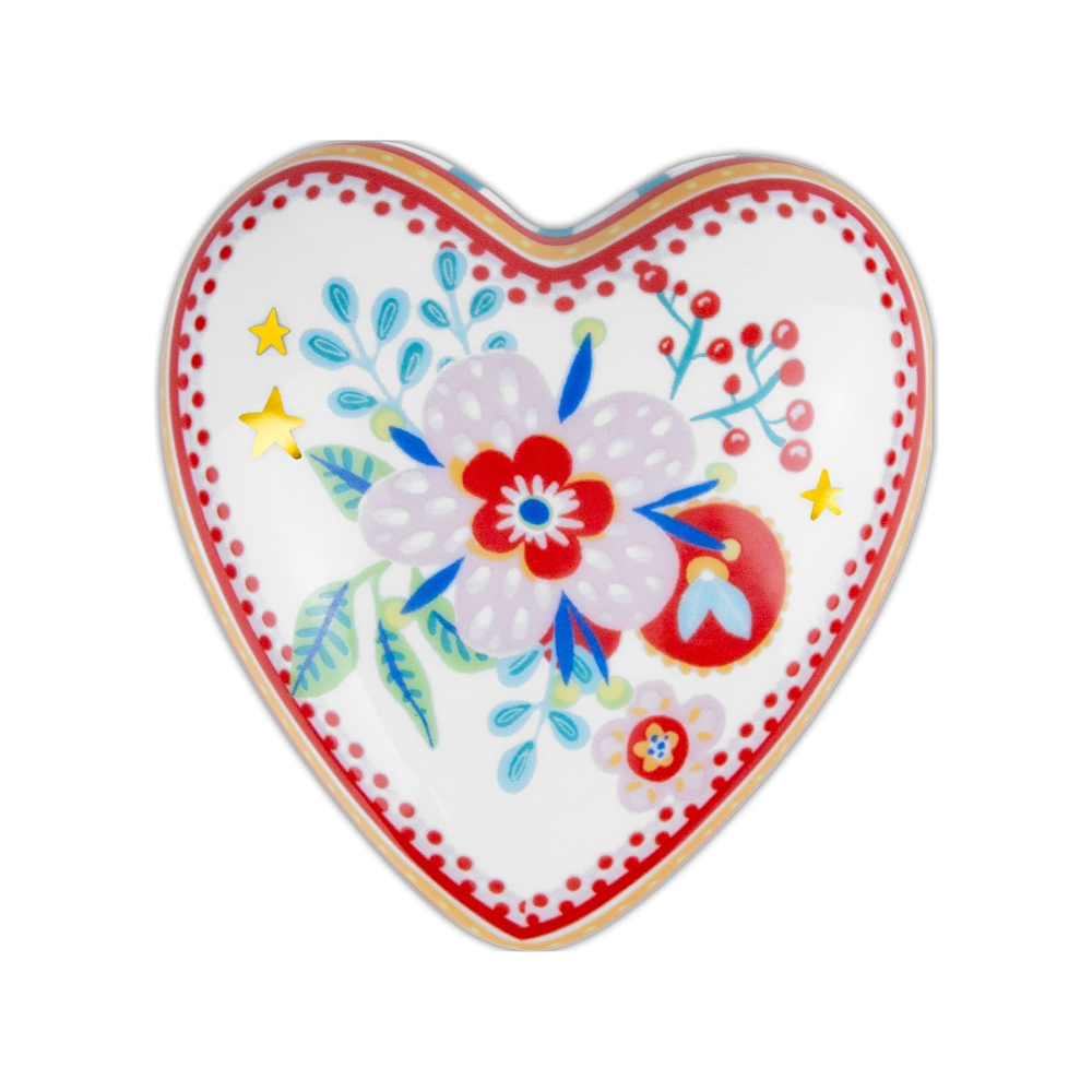 Baci Milano Mamma Mia Çiçek Desenli Dekoratif Obje 12 cm x 11,5 cm x 4 cm görseli 1