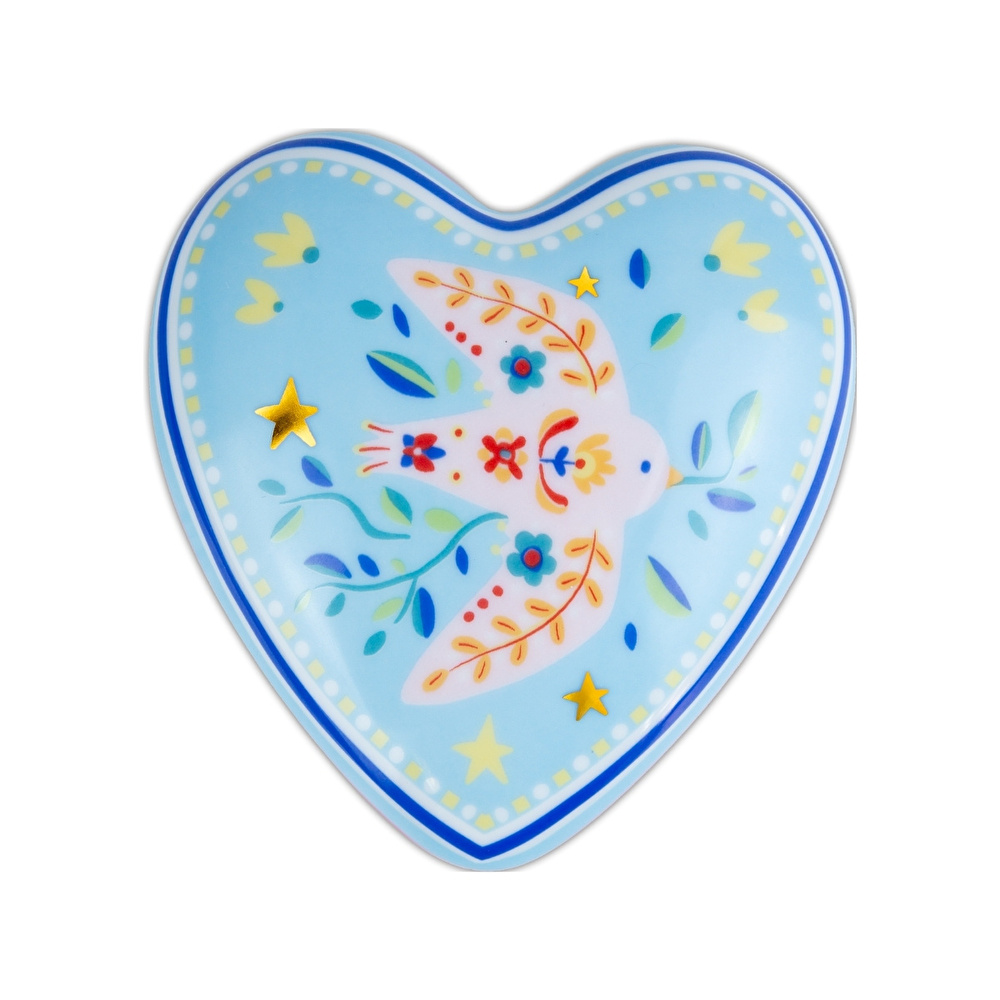 Baci Milano Mamma Mia Kuş Desenli Dekoratif Obje 12 cm x 11,5 cm x 4 cm görseli 1