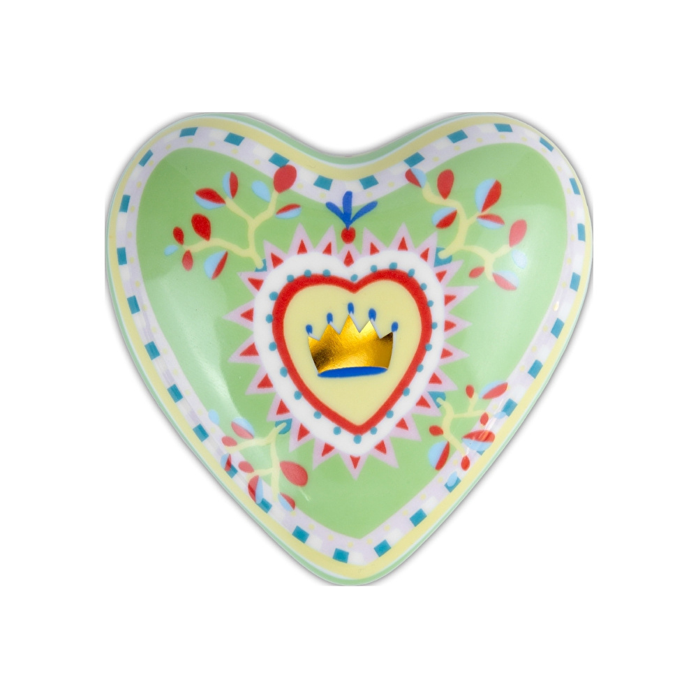 Baci Milano Mamma Mia Kalp Desenli Dekoratif Obje 9,5 cm x 4 cm görseli 1