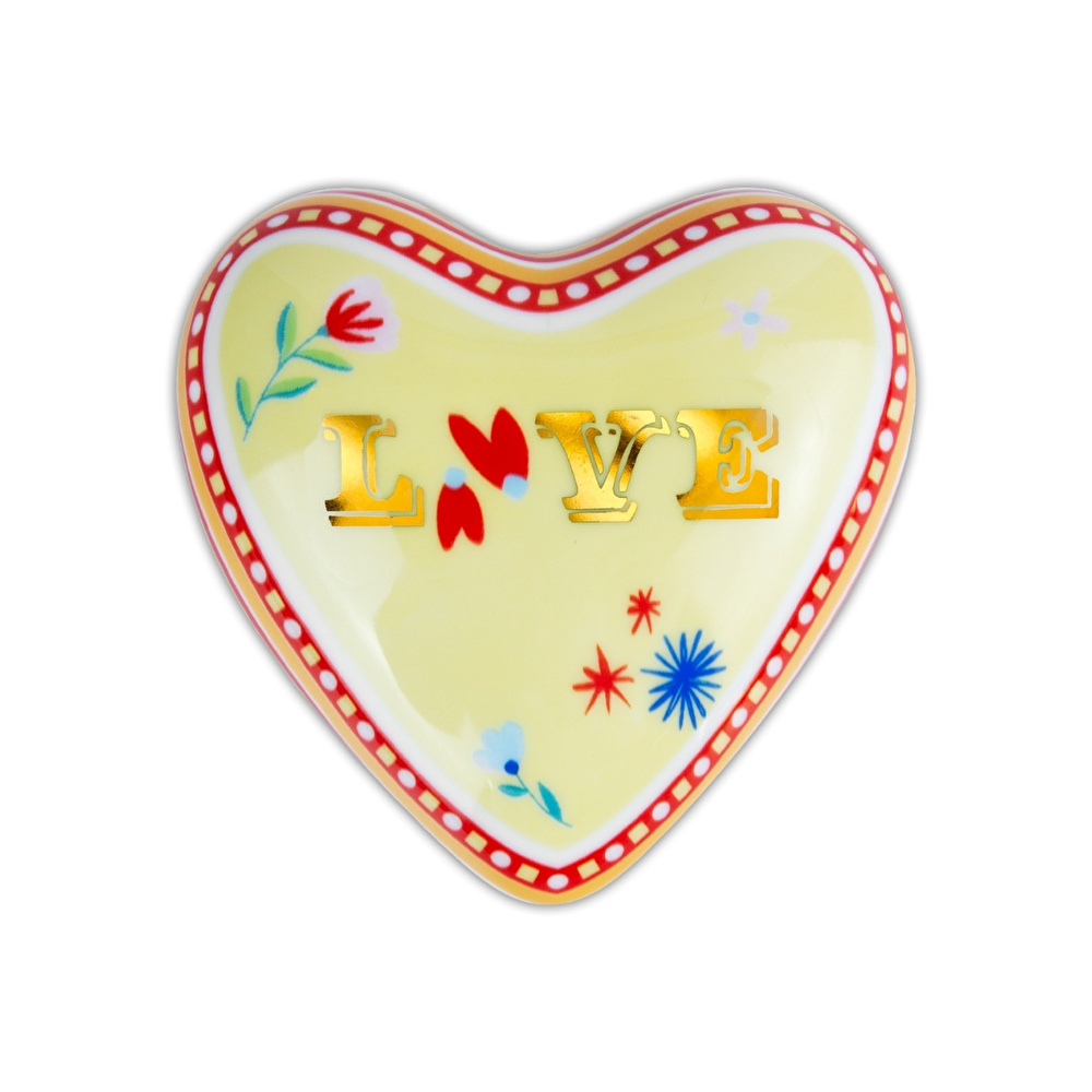 Baci Milano Mamma Mia Love Yazılı Dekoratif Obje 9,5 cm x 4 cm görseli 1