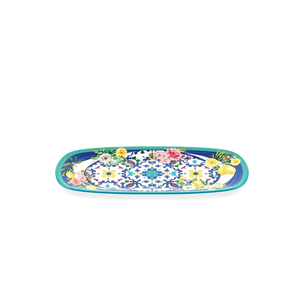 Guzzini Flower Lemon Kayık Tabak 39,5 cm x 21,5 cm x 2,5 cm görseli 2