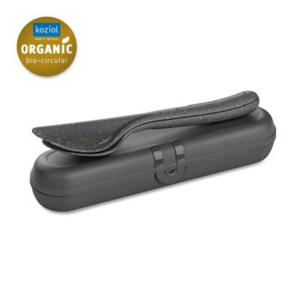 Koziol Çatal Kaşık Bıçak Ve Kabı 24 cm x 5,6 cm x 4,4 cm Gri görseli 1