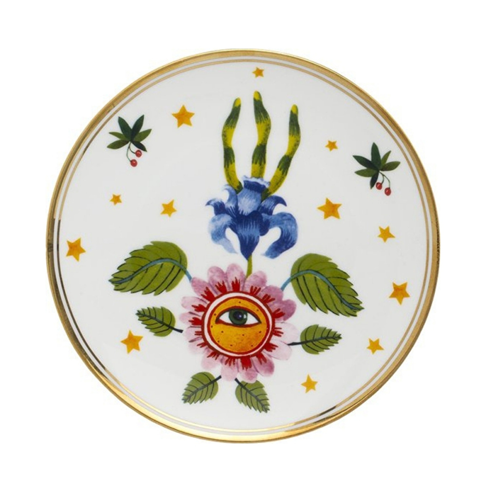 Bitossi Home Fabula Floral Porselen Tabak 17 cm  görseli 1