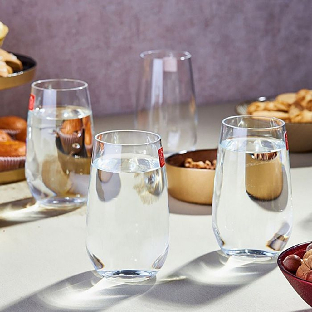 RCR Invino Yüksek Kalite Cam 6'lı Meşrubat Bardağı Seti 480 ml görseli 2