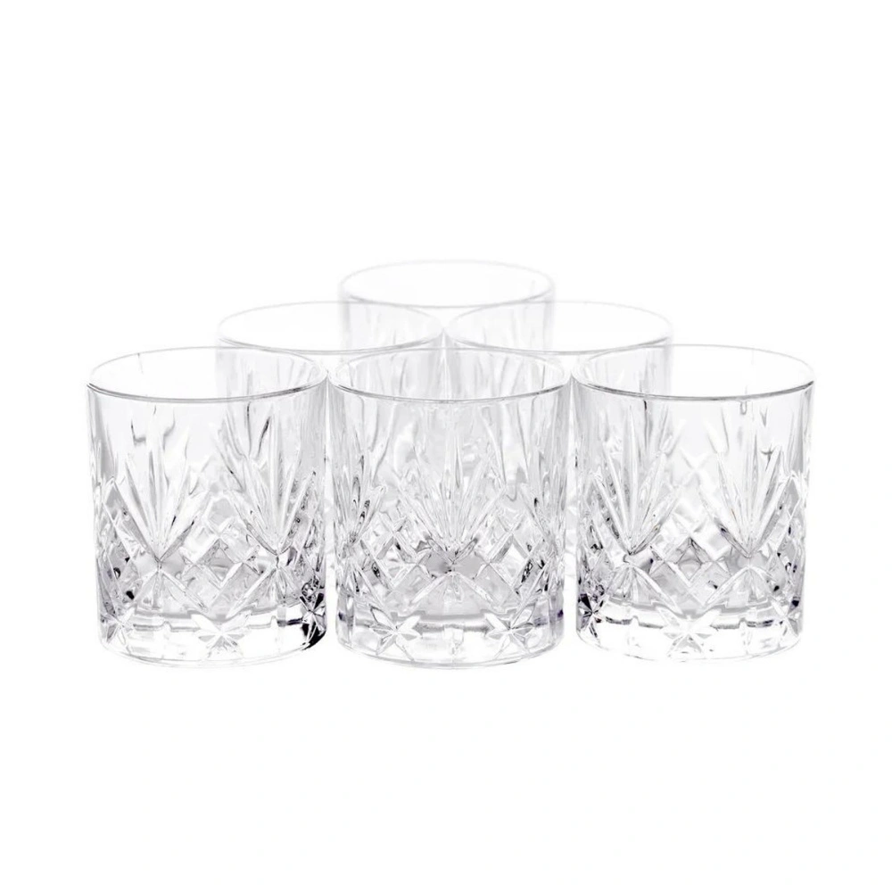 RCR Melodia Yüksek Kalite Cam 6'lı Kahve Yanı Bardak Seti 80 ml görseli 2