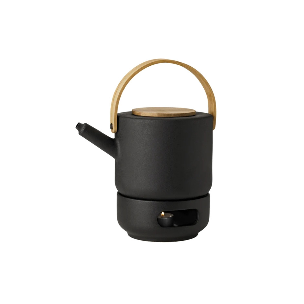Stelton Theo Pot Isıtıcı 15 cm x 7 cm x 15 cm Siyah görseli 2