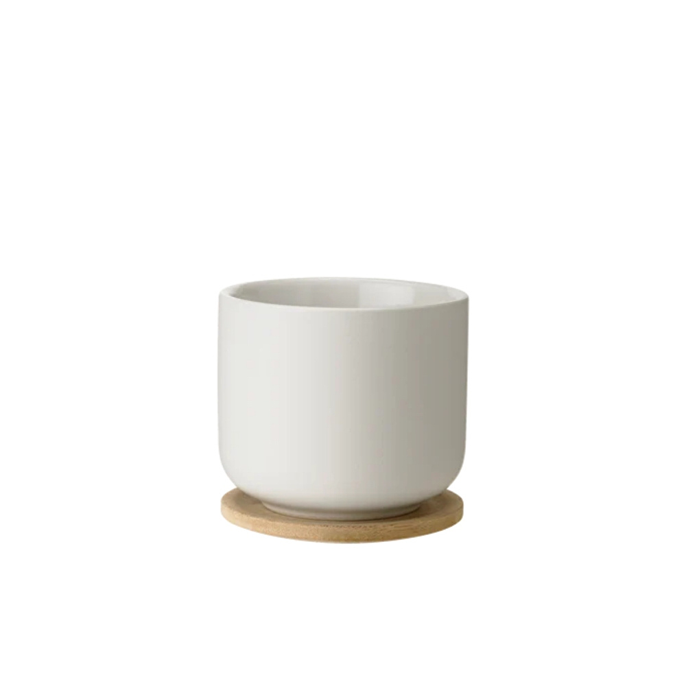 Stelton Theo Mug ve Bardak Altlığı Bej 200 ml görseli 1