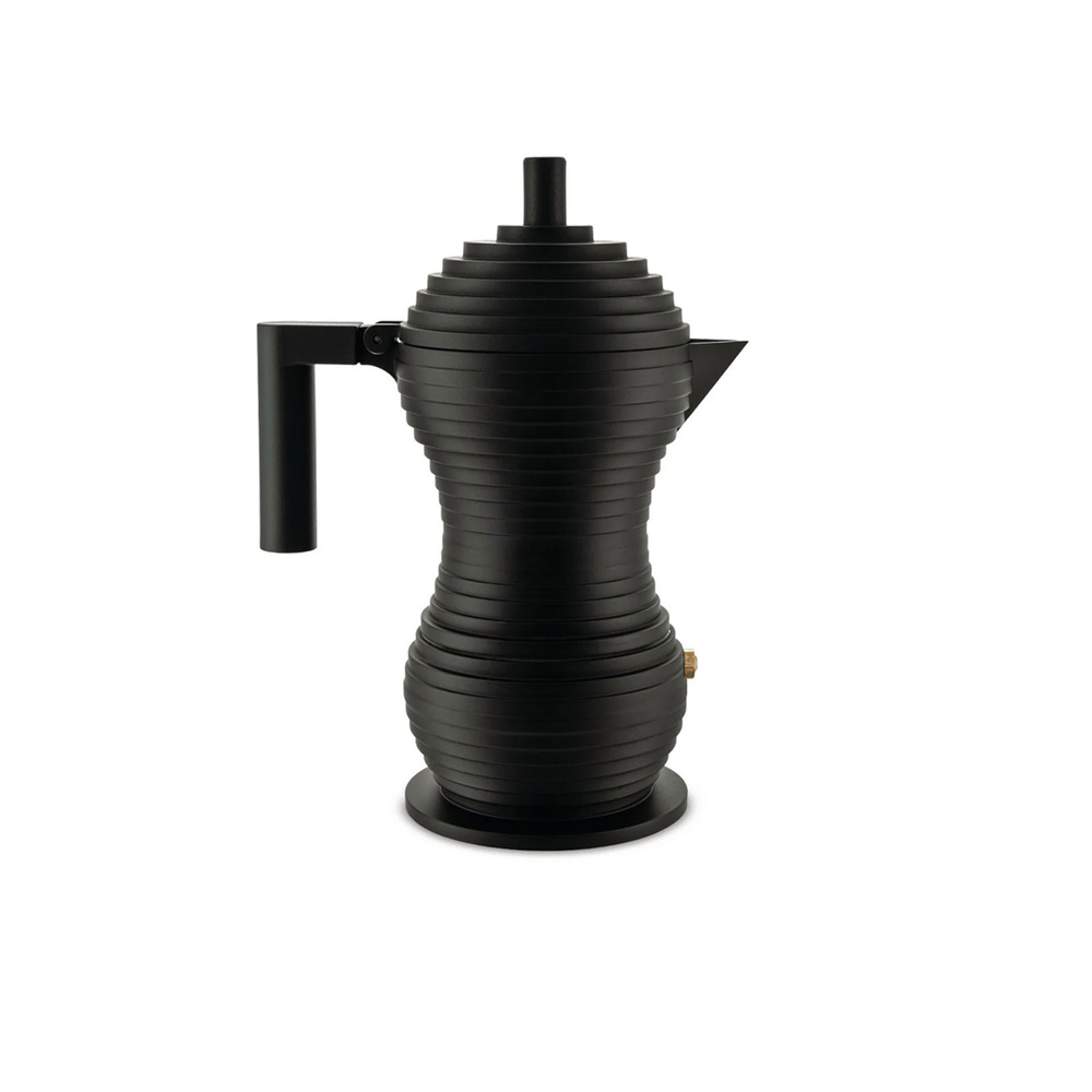Alessi Pulcina Espresso Makinesi Mokapot 300 ml Siyah görseli 2