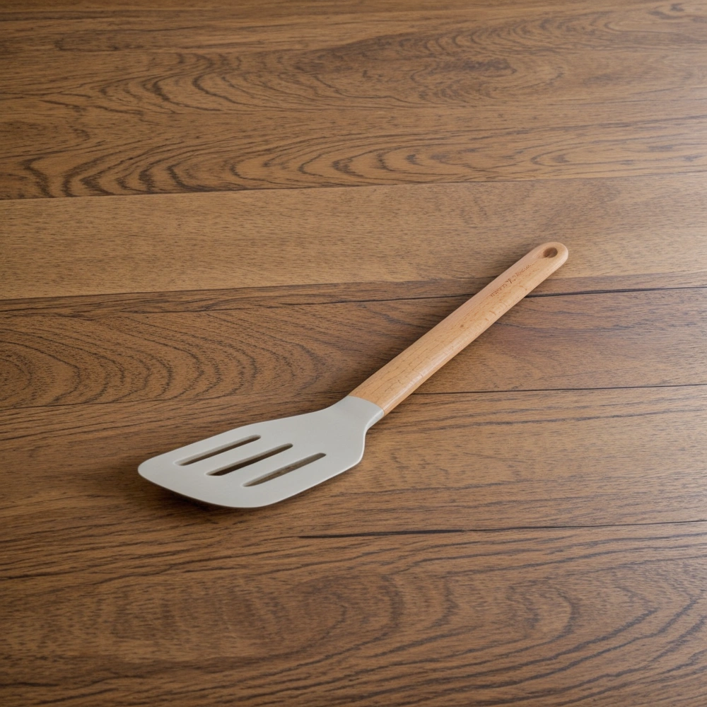 Karaca x Refika Gadgets Ahşap Saplı Silikon Oluklu Spatula görseli 6