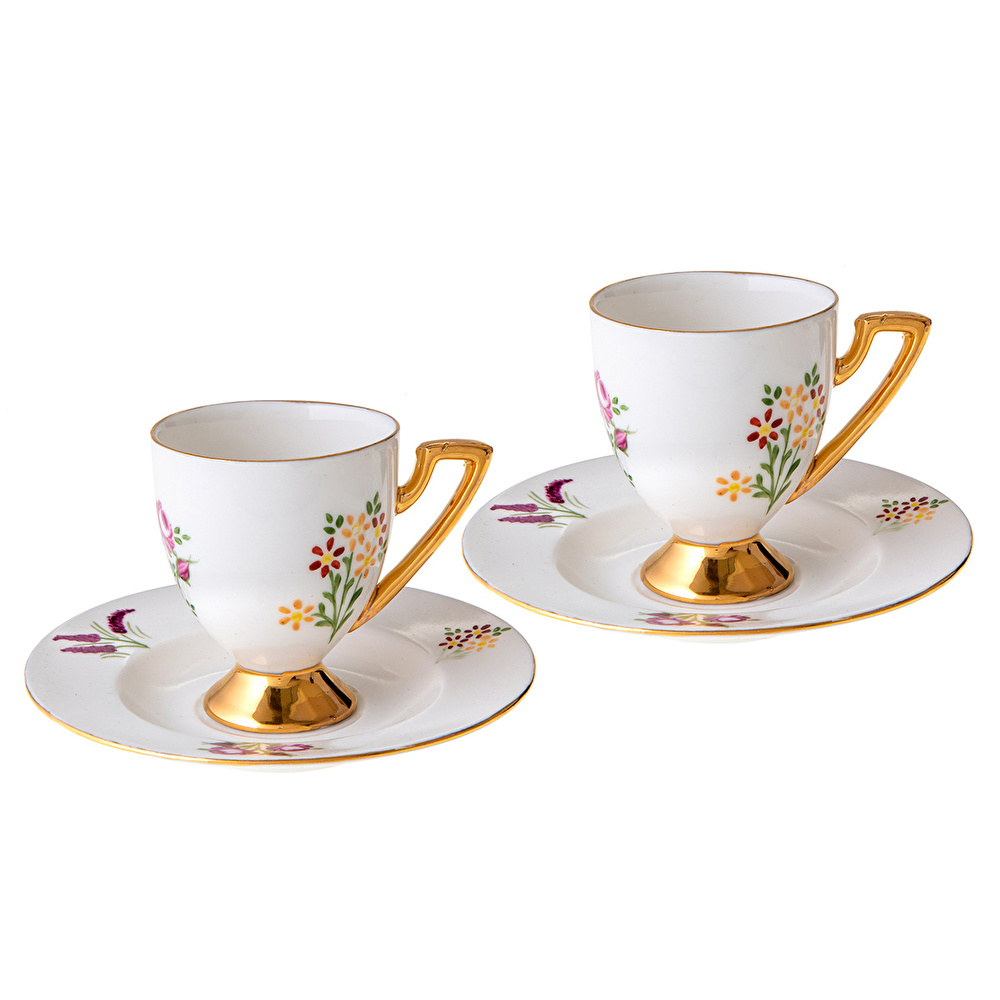 Jumbo Bouquet 2 Kişilik Kahve Fincan Takımı görseli 1