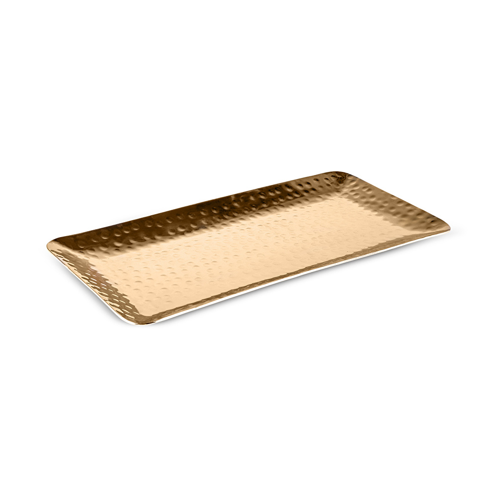 Karaca Home Loren Dekoratif Tepsi 33x15 cm Gold görseli 4
