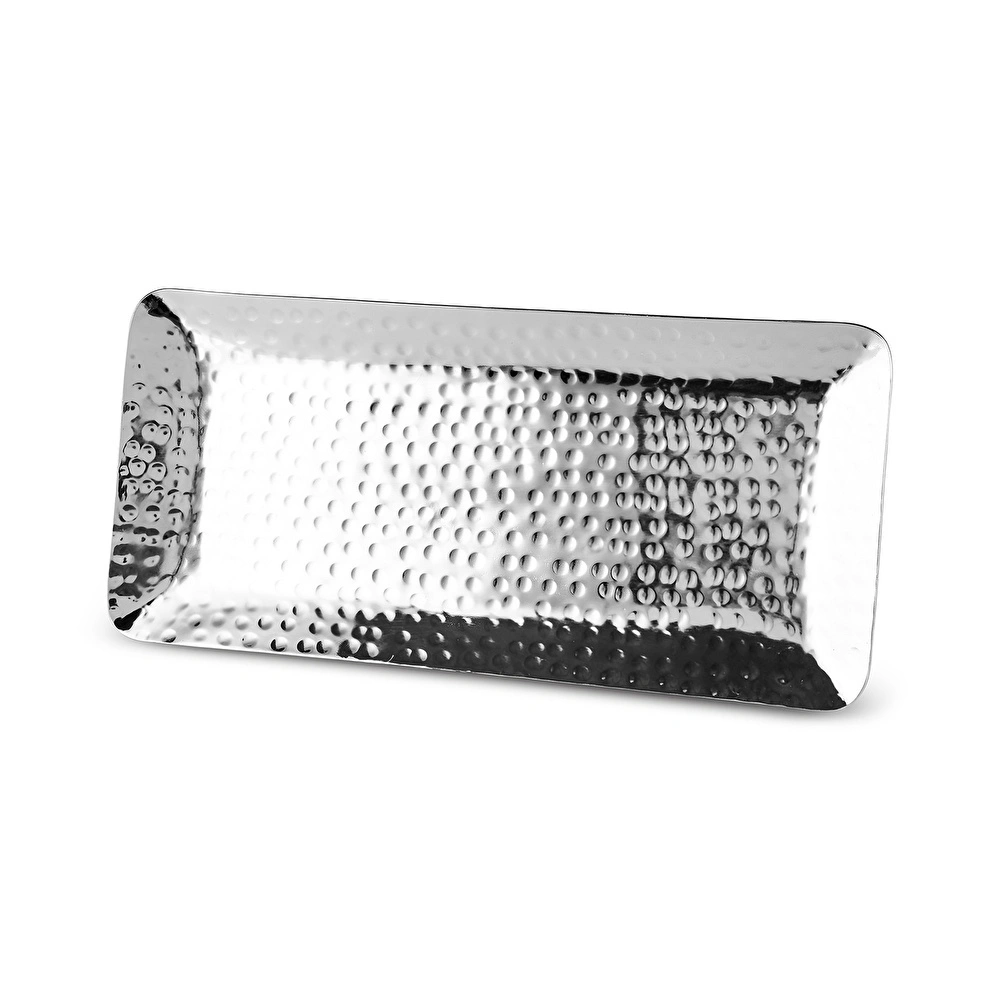 Karaca Home Loren Dekoratif Tepsi 33x15 cm Gümüş görseli 8