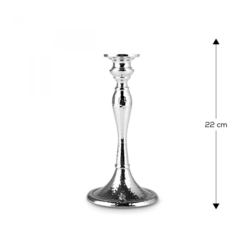 Karaca Home Rena Şamdan Silver 22 cm görseli 2