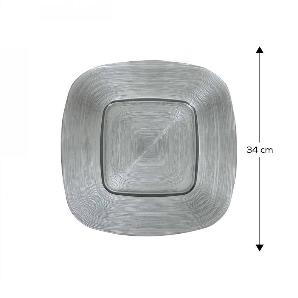 Karaca Home Premium Kare Supla Gümüş 34 Cm görseli 4