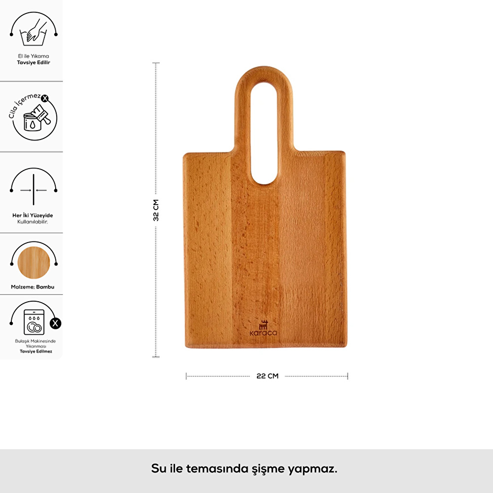 Karaca Urbanwood Rectangle Kesme Tahtası Small görseli 1
