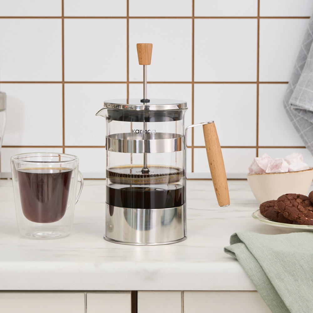 Karaca Drew Borosilikat Cam French Press 800 ml görseli 1
