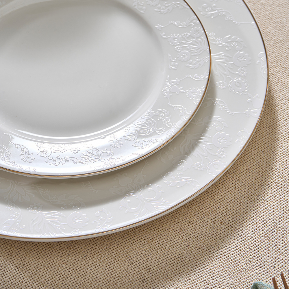 Karaca Elegance Bone Edera 24 Parça 6 Kişilik Yemek Takımı görseli 5
