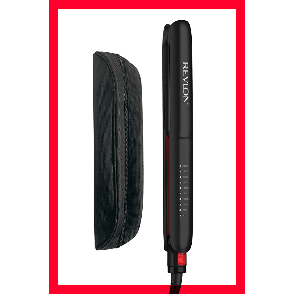 Revlon RVST2211PE Hindistan Cevizi Yağlı 25 MM Saç Düzleştirici Siyah görseli 2