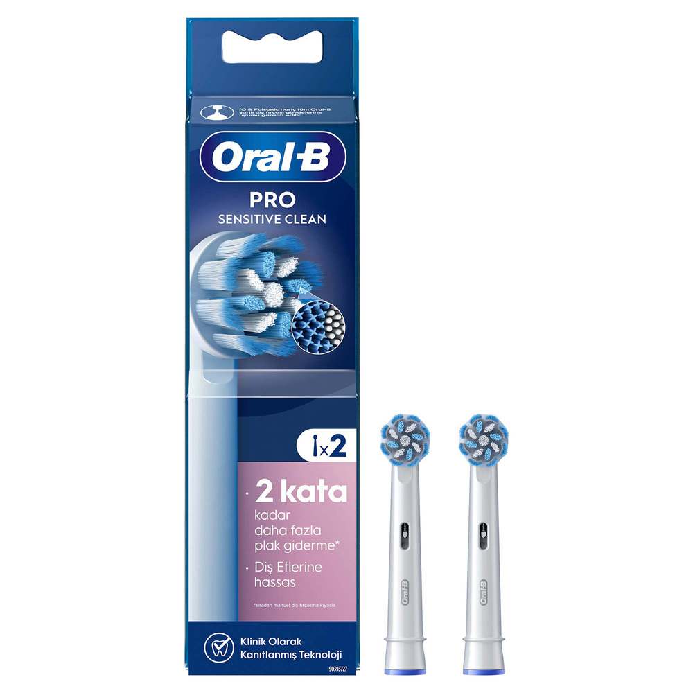 Oral B Sensitive Clean 2'li Diş Fırçası Yedek Başlığı EB60 Beyaz görseli 1