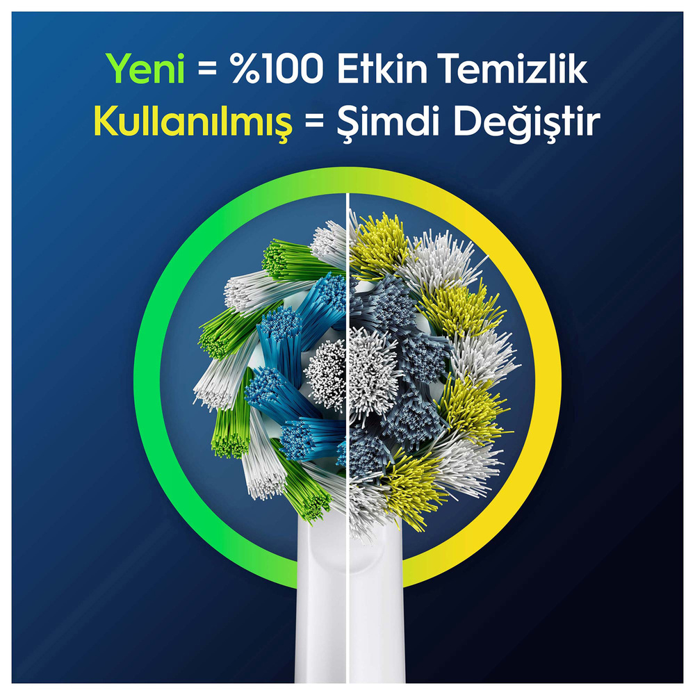 Oral B Pro Cross Action 2'li Diş Fırçası Yedek Başlığı EB50 Beyaz görseli 5