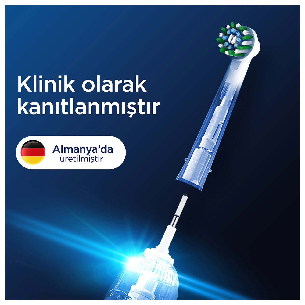 Oral B Pro Cross Action 2'li Diş Fırçası Yedek Başlığı EB50 Beyaz görseli 8