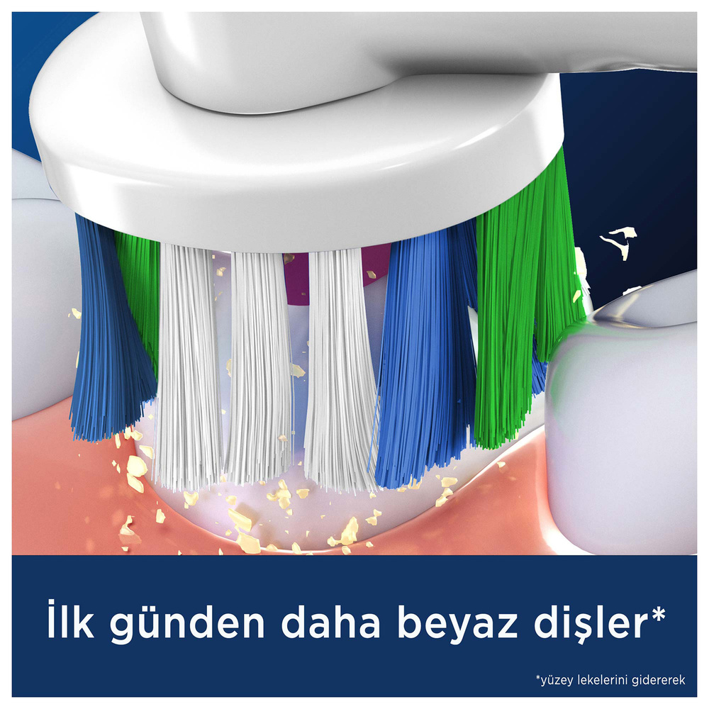 Oral B Clean Maximiser Precision Clean 2'li Diş Fırçası Yedek Başlığı EB20 Beyaz görseli 3