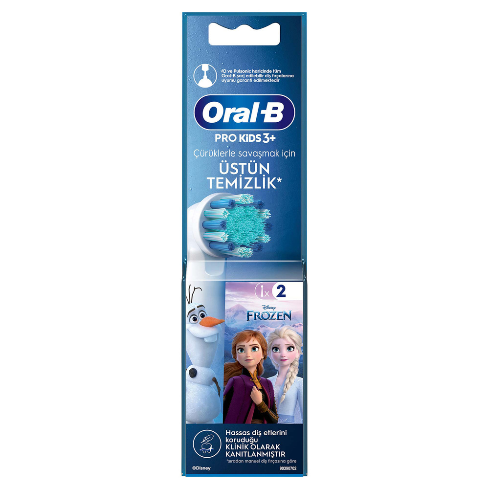Oral B Pro Kids 2'li Frozen Şarjlı Diş Fırçası Yedek Başlığı görseli 2